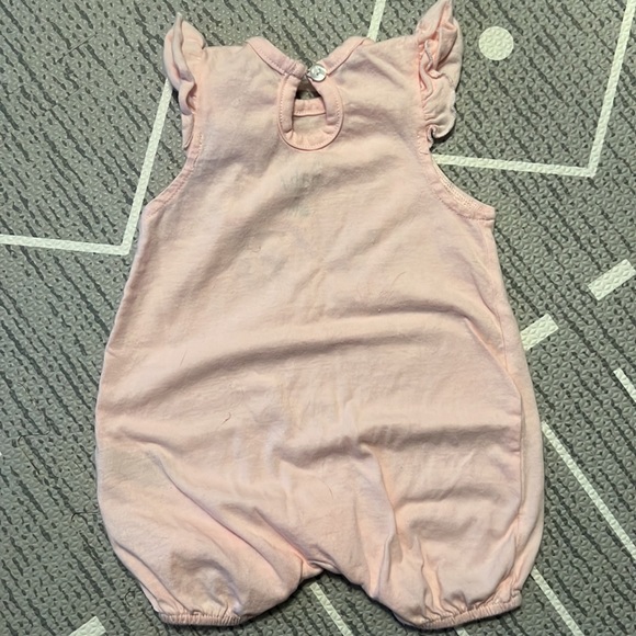 RAE DUNN ARTISAN PINK BABY ROMPER, SWEETEST BABY EVER, SET OF 2, SIZE 0-3M - Picture 6 of 9